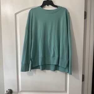 Time and Tru Teal Crewneck Sweatshirt